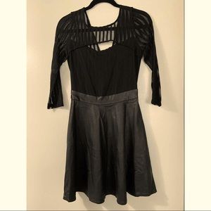 GUESS dress with mesh top